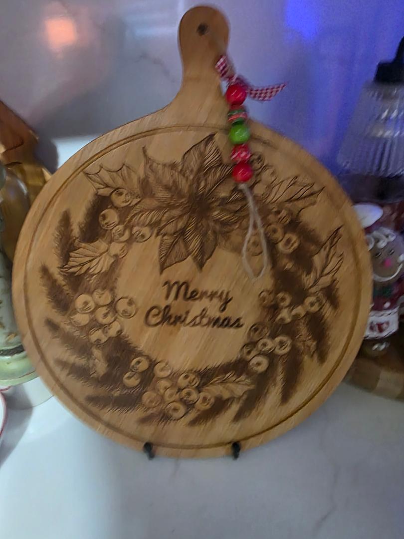 12" ROUND CUTTING BOARDS WITH STAND
